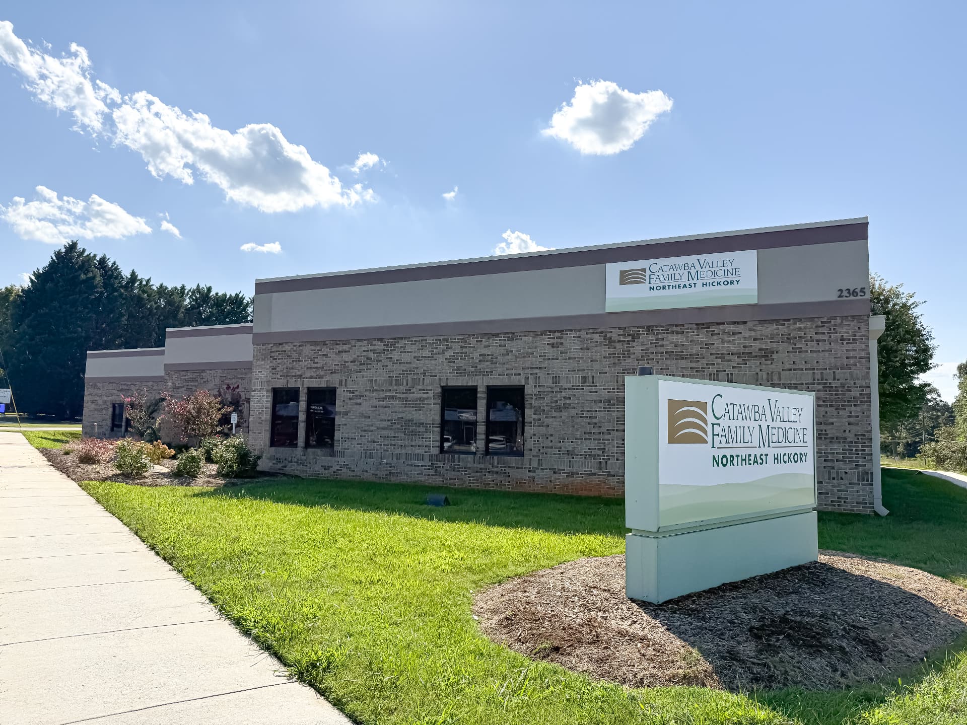 Catawba Valley Family Medicine commercial building exterior cleaned by ProFlow